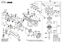 Bosch 3 601 JG3 103 GWS 18V-115 C Cordless Angle Grinder Spare Parts